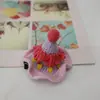 Chapéu Colorido Doce de Princesa Pequeno Adorno de Cabeça, Chapéu de Crochê de Lã Grampo de Cabelo, Adorno de Cabeça Feito à Mão Produto Acabado