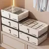 Caixa Organizadora de Roupa Íntima e Meias Tipo Gaveta para Casa com Divisórias Artefato para Roupas Íntimas Organizador Três em Um