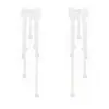Pendientes Largos Exquisitos Estilo Super Hada con un Toque de Lujo Ligero y Gama Alta, Brazaletes de Oreja Elegantes, Pendientes Versátiles con Borlas de Lazo para Mujer