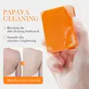 Jabón nutritivo blanco brillante con vitamina C de papaya BIOAOUA, jabón hecho a mano, venta al por mayor, comercio exterior transfronterizo.