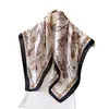 Pañuelo de Seda Cuadrado Estampado Estilo Seda Tótem Moda Chal de Alta Calidad Versátil para Cuello Pañuelo Cuadrado Pequeño Pañuelo para Mujer