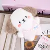 Pingente Fofo de Cachorrinho com Saia Perfumada Chaveiro de Menina Pingente Criativo Sapato e Chapéu Decoração de Bolsa Broche Atacado