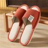 Pantuflas de Lino para el Hogar, Suela Blanda, Casuales, Transpirables, Absorbentes del Sudor, Adecuadas para Primavera y Verano, Pantuflas de Casa Cómodas para Interior Antideslizantes de Algodón y Lino para Hombre