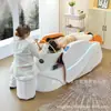 Cama para Lavar Cabello, Cama Eléctrica de Masaje para Cuidado del Cabello, Cama de Enjuague con Circulación de Agua a Temperatura Constante, Cama para Proyecto de Fumigación, Especial para Salón de Peluquería