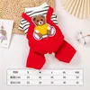 Ropa de tracción para cachorros Invierno Oso de peluche Bichón Pomerania Schnauzer Perros de tamaño pequeño Chaleco para mascotas Abrigo de algodón Otoño e Invierno