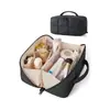 Bolsa de aseo impermeable de gran capacidad con apertura plana de 180 grados, bolsa de almacenamiento portátil para viajes, bolsa de maquillaje de apertura de 180 grados