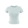 Camiseta Feminina Redonda de Manga Curta com Bolinhas, Estilo Doce e Picante, Nova para o Verão, Slim Fit Versátil, Base que Marca a Cintura