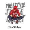 Novo padrão Homem-Aranha Acessórios decorativos DIY para roupas Impressão em camiseta tinta branca Impressão por transferência térmica Hot stamping agora uma peça