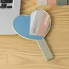 Espejo con Logo Personalizado Espejo de Maquillaje Forma de Corazón Espejo de Mano con Mango Serigrafía Impresión Digital UV Fábrica