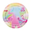 Suministros para Fiesta de Cumpleaños Platos de Papel Desechables Colección Tema Infantil Impresión de Anime Platos Engrosados Estilo Nuevo