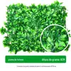 Parede de planta artificial parede de planta verde parede de fundo de eucalipto gramado falso de plástico porta placa de loja interna parede de planta e flor