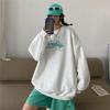 Outono e Inverno Roupas de Casal Roora Super Populares Moletom Solto Preguiçoso Pulôver Oversize Doce Legal Moletom para Homens e Mulheres