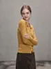 Suéter de punto con cuello polo ajustado estilo francés multicolor versátil adelgazante nuevo estilo 2026 2644