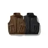 Chaleco Acolchado Retro Japonés con Cuello Alto para Hombre ORIGTEEN, Cálido para Invierno, Protección contra el Frío, Chaqueta de Plumón de Pato Blanco YR170