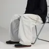 Yinglushih Outono Novo Calças Casuais Masculinas Largas de Perna Larga Reta Versátil Tendência Casual Calças Banana Caimento