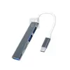 Base de Expansión Lateral USB Extensor Cuatro en Uno Multifunción Hub Otg Adecuada para Portátil Apple Tipo C