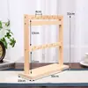 Soporte de Exhibición para Llaveros, Madera Maciza con Ganchos, Joyería, Muñeca, Colgador para Accesorios Pequeños, Gancho, Soporte de Exhibición para Pendientes, Estante para Pulseras