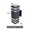 Lámpara de Pared para Exteriores con Doble Cabezal, Impermeable para Balcón, Terraza, Puerta Principal, Patio, Pared Exterior, Forma Cuadrada, Envío Gratis