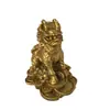 Kirin de Cobre Kirin da sorte um par de decorações para casa ornamentos lingote Kirin