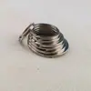 Llavero de Metal Profesional Anillo de Hierro Anillo Plano Anillo de Esquina Anillo de Acero Inoxidable En Stock Venta al por Mayor
