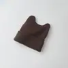 Chapéu de Outono e Inverno para Bebê, Quente e Fofo Chapéu de Tricô Versátil com Chifres para Bebê, Chapéu de Lã para Crianças, Chapéu com Borda Rebatida para Proteção das Orelhas