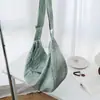 Bolsa de Dumpling Moda Estilo Coreano 2026 Nova Grande Capacidade Cor Sólida Simples Bolsa Transversal Artística Casual Bolsa de Ombro para o Trabalho