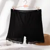 Shorts de Seguridad de Seda para Mujer de Verano con Encaje Anti-Exposición Tres Puntos Leggings de Seda de Morera Venta al por Mayor en Stock