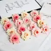 Cabezas de Flores de Rosa Francesa Simuladas, Rosas de Seda, Arreglos Florales Hechos a Mano para DIY, Decoración del Hogar, Arreglos Florales para Zapatos y Sombreros, Accesorios para Fotografía