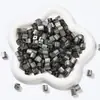 8*8 Cuentas de Colores Doradas Plateadas Cambiantes con Luz UV Color Azúcar Cubo Cambiantes Cuentas de Resina Cuentas con Forma Especial Pulsera DIY Accesorios de Joyería