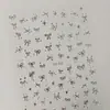Pegatinas para Uñas de Lazo de Puntos Impermeables Adhesivas Planas Versátiles Pegatinas para Uñas de Lazo Estrella Dh839