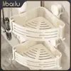 Suministros del Fabricante Estante de Almacenamiento para Baño sin Taladro con Ventosa Trípode Multicapa Estante de Almacenamiento para Gel de Ducha Estante de Almacenamiento