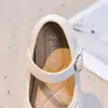 Sapatos de Princesa Estilo Coreano para Meninas Sola Macia Baixo Corte Sapatos Individuais Infantis Sapatos Pretos de Performance para Crianças Pequenas e Meninas Jovens Sapatilhas Escola