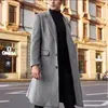Transfronterizo 2023 Nuevo Comercio Exterior Abrigo Largo Británico para Hombre Abrigo de Lana deseo Abrigo de Lana para Hombre