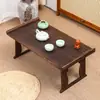 Mesa Plegable Guoxue Estilo Antiguo Chino Mesa Pequeña para Mirador Mesa Kang Mesa Baja Madera Maciza Tatami Mesa de Café Pequeña Accesorio de Fotografía