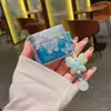 Adequado para fone de ouvido i5 sem fio com pingente de flor cartoon DIY, pulseira de capa macia Bluetooth