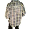 Camisa de Cuadros de Manga Larga de Nuevo Estilo para Hombre de Primavera y Otoño, Chaqueta Superior Fresca Casual a la Moda con Bloques de Color Estilo Japonés y de Hong Kong