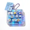 Chaveiro Teclado Descompressão Série de Natal 7 Teclas, um Brinquedo Fidget Divertido e Aliviador de Estresse para Crianças, um Pingente Criativo para Mochila
