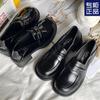 Sapatos Mary Jane de Couro com Aumento de Altura, Mocassins, Sapatos de Salto Alto Estilo Japonês, Sapatos Mary Jane Jk, Sapatos de Uniforme, Salto Médio