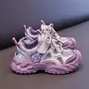 Zapatos para Niñas 2026 Verano Nuevo Modelo Infantiles Transpirables de Malla Deportivos Tipo Papá para Niñas Huecos Suela Suave Zapatos de Malla Única