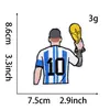 Patches Bordados de Jogador de Futebol Messi C. Mochila de Roupas Estilo Estrela Ronaldo Patches Decorativos DIY