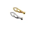 Acessórios DIY Fivela de Broca Oval Fivela de Colar de Pérolas Cor Dourada Cobre Preservação da Cor Fivela de Pulseira Conector de Contas Fivela de Corrente de Suéter