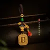 Novo chaveiro pingente estilo chinês, pingente de celular, acessório de bolsa, joia criativa cultural tradicional de alta qualidade chinesa, ornamento para pendurar de nicho
