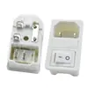 Ac-01 Producto Certificado Clase II CCC Socket Tres en Uno Tipo Tarjeta 2 Pines Todo Cobre Fusible Único con Luz Sin Cable a Tierra