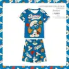 Novo Pijama de Verão para Meninas, Colorido Dopamina Soltinho Manga Curta Conjunto Fofo para Casa para Crianças Maiores