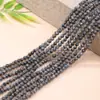 Cuentas Redondas Negras con Purpurina de 5 mm para Joyería DIY, Cuentas Sueltas, Hilo Individual, Accesorios para Joyería con Cuentas, Piedra Natural con Purpurina, Productos Semi-Terminados al por Mayor