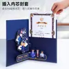 Escultura em Papel Estéreo Corporativa Criativa Certificado de Honra A4 Certificado Personalizado Prêmio Concha Conjunto de Certificados de Premiação Impressão do Núcleo Interno