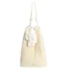 Diseño de Nicho Estilo Coreano Moda Acolchada Gran Capacidad Bolso de Plumas Bolso Tote de Puntadas de Moda Bolso de Hombro Debajo del Brazo Bolso de Mano