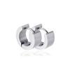 Celebridad de Internet Nuevo Hebilla de Oreja Simple de 6 mm Brillo Estilo Titanio Acero Joyería Moda Transfronteriza Sentido de Alta Gama Pendientes Sin Decoloración