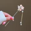 Retro Super fairy alloy hairpin moderno cheongsam Hanfu decorativo hairpin Pérola borla passo agitar estilo antigo updo cabelo cocar
