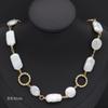 Jiexing Novo Colar de Pérolas Barroco Corrente Cubana Coração em forma de Coração Multi-camada Clavicle Chain Internet Celebridade High-end Design Sense Light Luxo